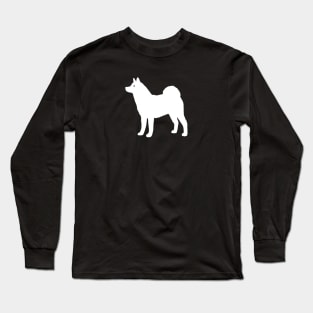 Akita Dog Breed Silhouette Long Sleeve T-Shirt